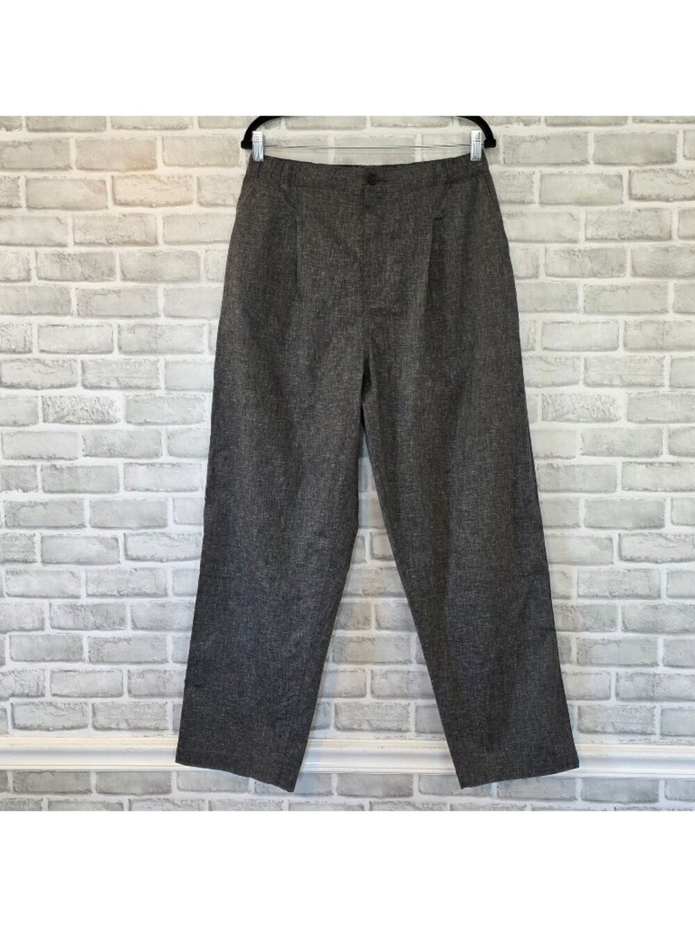 Reigning Champ Solotex Linen Blend RC-5552  Relaxed Tapered Pleated Pants Mens L